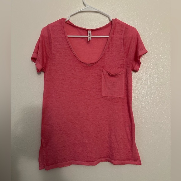Zenana, hot pink, burn out top, size small - Picture 1 of 2